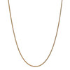 24" 14k Yellow Gold 1.4mm Diamond-cut Spiga Chain Necklace