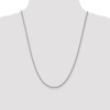 24" 14k White Gold 2.25mm Parisian Wheat Chain Necklace