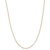 18" 14k Yellow Gold 1.25mm Flat Figaro Pendant Chain Necklace