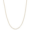 20" 14k Yellow Gold 1.25mm Flat Figaro Pendant Chain Necklace