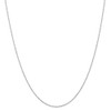 14" 14k White Gold 1.2mm Diamond-cut Beaded Pendant Chain Necklace