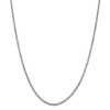 20" 14k White Gold 2mm Byzantine Chain Necklace