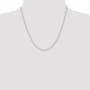 20" 14k White Gold 1.3mm Heavy-Baby Rope Chain Necklace