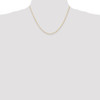 18" 14k Yellow Gold 1.10mm Singapore Chain Necklace