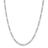 18" Sterling Silver 3.75mm Figaro Anchor Chain Necklace