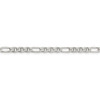 22" Sterling Silver 3.75mm Figaro Anchor Chain Necklace
