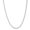 24" Sterling Silver 3mm Flat Anchor Chain Necklace