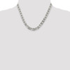 18" Sterling Silver 7mm Flat Anchor Chain Necklace