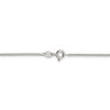 24" Rhodium-plated Sterling Silver 1.1mm Box Chain Necklace