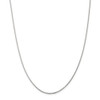22" Sterling Silver 1.25mm Box Chain Necklace w/4in ext.