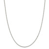 18" Sterling Silver 1.5mm Box Chain Necklace w/2in ext.