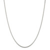 18" Sterling Silver 1.75mm Box Chain Necklace w/2in ext.