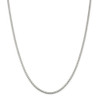 24" Sterling Silver 2.5mm Box Chain Necklace