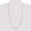 30" Sterling Silver 2.5mm Box Chain Necklace