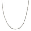 30" Sterling Silver 2.5mm Byzantine Chain Necklace