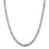 22" Sterling Silver 6mm Byzantine Chain Necklace