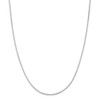 20" Sterling Silver 1.5mm Beveled Oval Cable Chain Necklace
