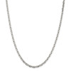 18" Sterling Silver 3.95mm Beveled Oval Cable Chain Necklace