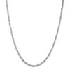 20" Sterling Silver 3.95mm Beveled Oval Cable Chain Necklace