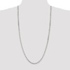 30" Sterling Silver 3.95mm Beveled Oval Cable Chain Necklace