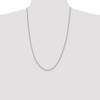 26" Sterling Silver 2mm Curb Chain Necklace