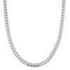 18" Sterling Silver 7.5mm Curb Chain Necklace