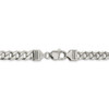 22" Sterling Silver 8mm Curb Chain Necklace