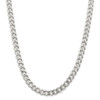 26" Sterling Silver 9mm Curb Chain Necklace