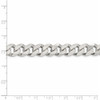 22" Sterling Silver 11mm Curb Chain Necklace