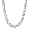 22" Sterling Silver 13mm Curb Chain Necklace