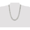 26" Sterling Silver 15mm Curb Chain Necklace