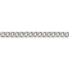 18" Sterling Silver 5.5mm Pave Curb Chain Necklace