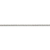 18" Rhodium-plated Sterling Silver 1.5mm Diamond-cut Rope Chain Necklace w/2in ext.