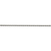 16" Rhodium-plated Sterling Silver 1.7mm Diamond-cut Rope Chain Necklace