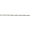16" Rhodium-plated Sterling Silver 1.85mm Diamond-cut Rope Chain Necklace