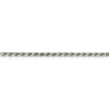 9" Sterling Silver 2.25mm Diamond-cut Rope Chain Anklet