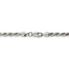 18" Sterling Silver 3.5mm Diamond-cut Rope Chain Necklace