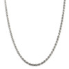 18" Sterling Silver 4.25mm Diamond-cut Rope Chain Necklace