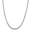 18" Sterling Silver 4.75mm Diamond-cut Rope Chain Necklace