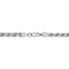 22" Sterling Silver 5.75mm Diamond-cut Rope Chain Necklace