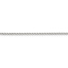 9" Sterling Silver 2.3mm Solid Rope Chain Anklet