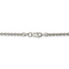 10" Sterling Silver 2.5mm Solid Rope Chain Anklet