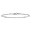 10" Sterling Silver 2.5mm Solid Rope Chain Anklet