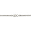 24" Sterling Silver 2.5mm Diamond-cut Spiga Chain Necklace