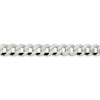 22" Sterling Silver 10.6mm Beveled Curb Chain Necklace