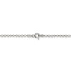 18" Sterling Silver 2mm Rolo Chain Necklace with Spring Ring Clasp