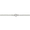 20" Sterling Silver 2mm Rolo Chain Necklace with Spring Ring Clasp