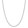 16" Sterling Silver 3mm Semi-solid Rolo Chain Necklace