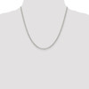 20" Sterling Silver 3mm Semi-solid Rolo Chain Necklace