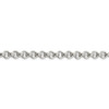 16" Sterling Silver 6.5mm Semi-solid Rolo Chain Necklace